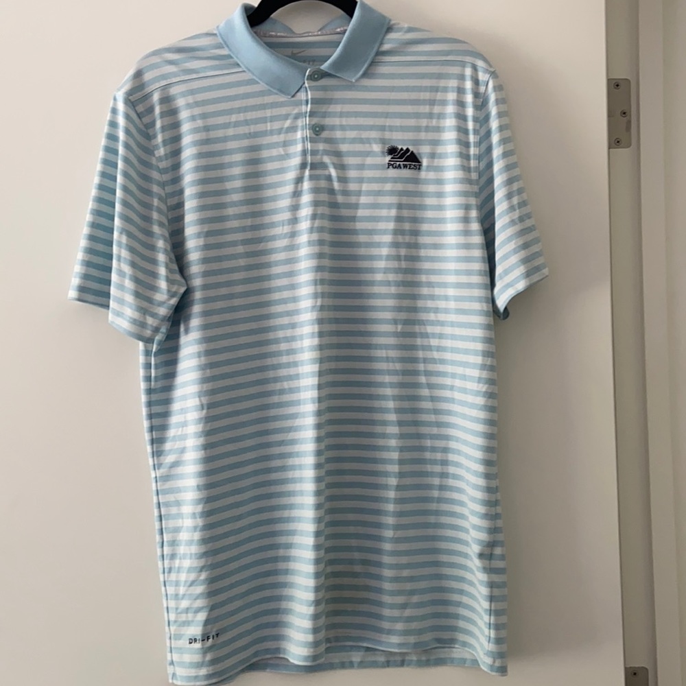Nike Dri- Fit Striped Golf Polo